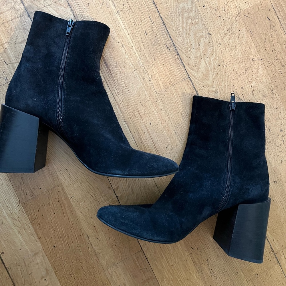 Black Suede Ankle Boots ACNE STUDIOS